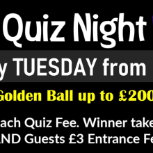 Tuesday Quiz Night At The Cc