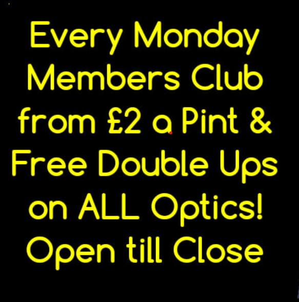 MEMBERS' MONDAY OFFERS AT THE CC!