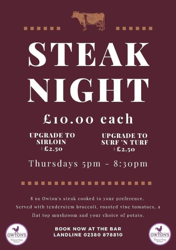Steak Night @ The Regents