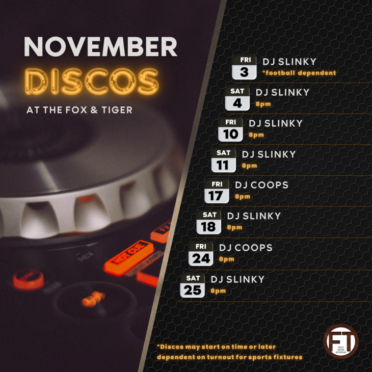 The F&T Disco | November