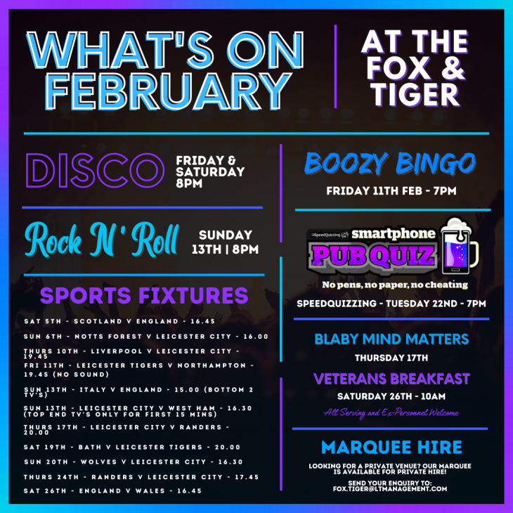 What's on February