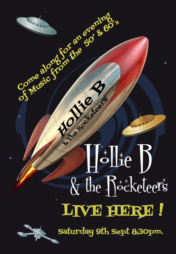 HOLLIE B & THE ROCKETEERS - SAT 9TH!
