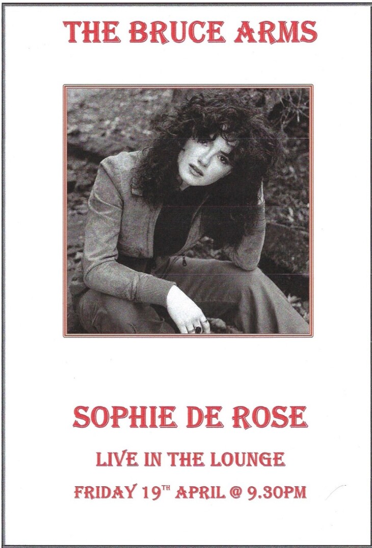 Live Music - Sophie De Rose  @ 9.30pm