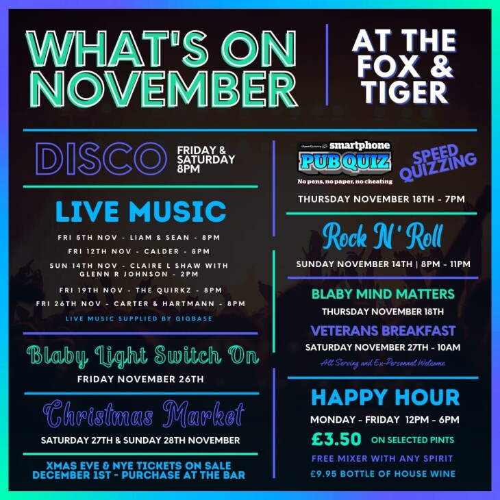 What's on this November