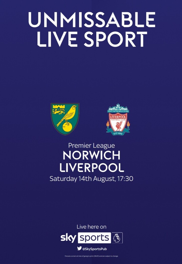 Norwich vs liverpool