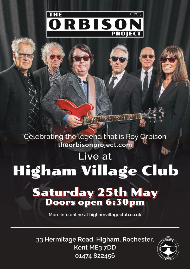 Roy Orbison Project Saturday 25th May