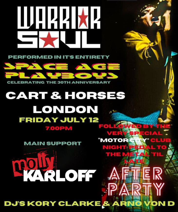 Warrior Soul+Molly Karloff+Afterparty!