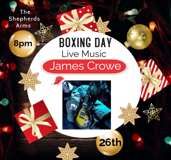 Boxing Day Live Music James Crowe
