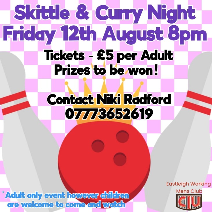 Skittle and curry night