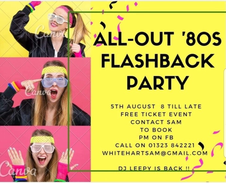80"s Flashback Party Aug 5th