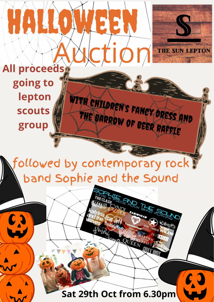 Halloween auction & Live band