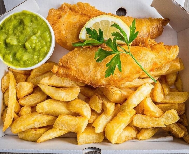 Fish and chips 5-7pm