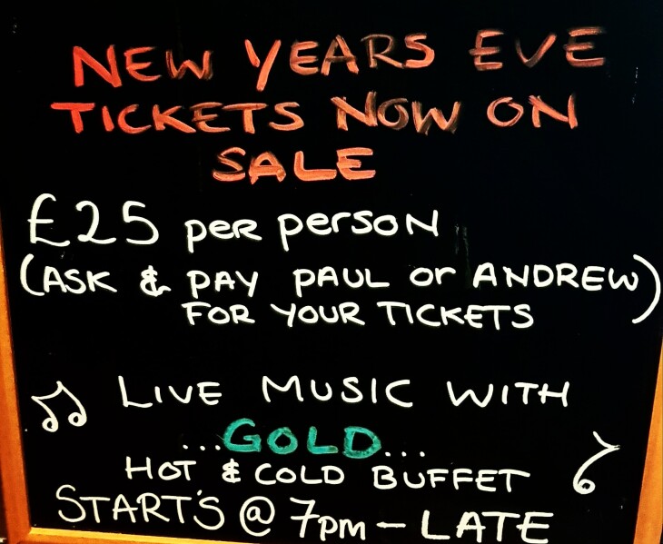 NYE 2019 With Live Music From 'Gold'
