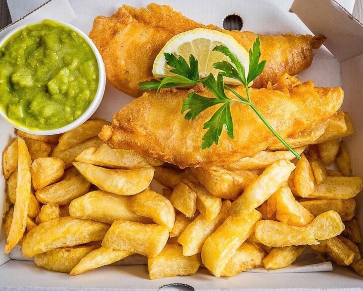 Fish and chips 4.30 - 7pm