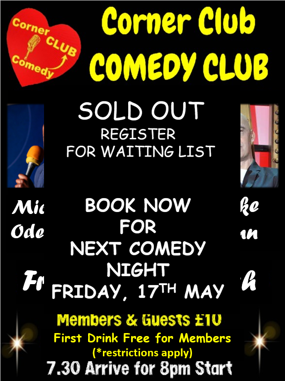 SOLD OUT - COMEDY CLUB - 15/3/24