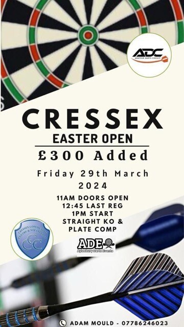 Easter Darts Competition