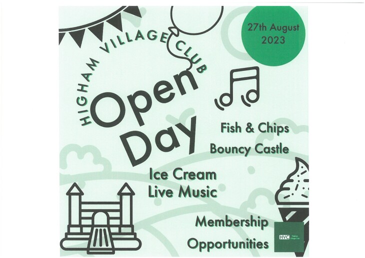 Club Open Day - Sunday 27 August