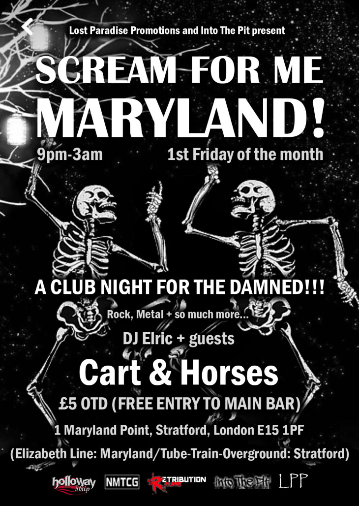 SCREAM FOR ME MARYLAND (monthly night)