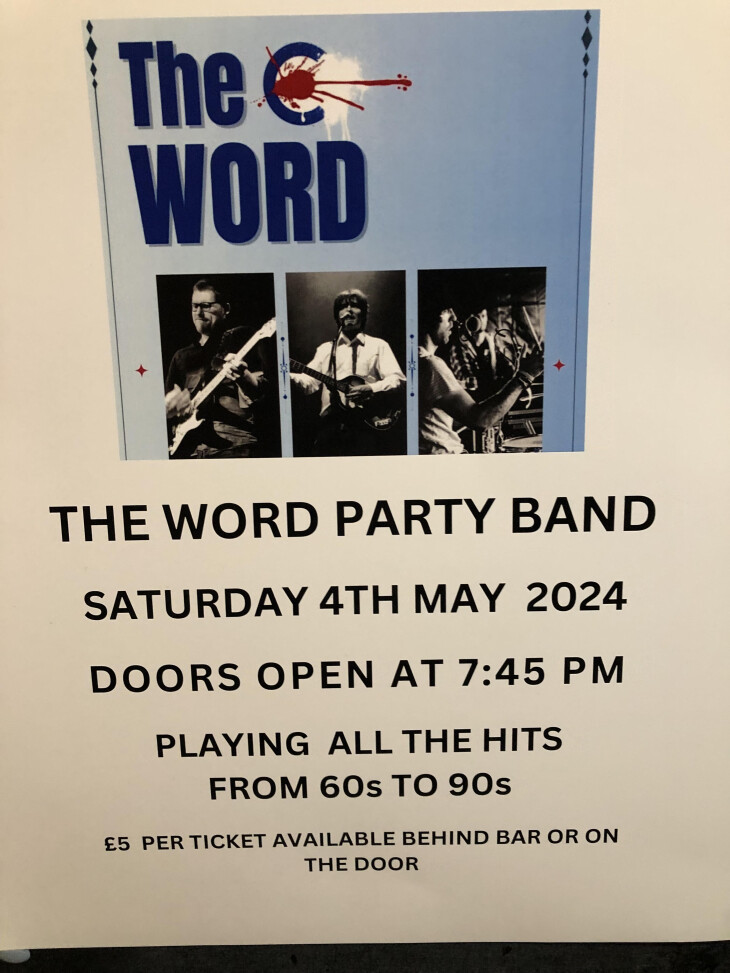 THE WORD PARTY BAND - Sat 4th May