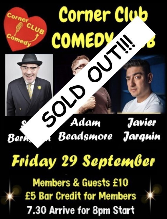 COMEDY NIGHT - FRI, 29TH SEPT SOLD OUT