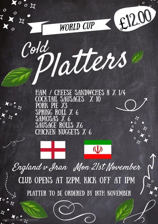 Platters for world cup football