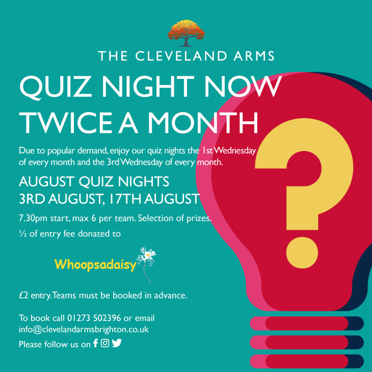 Quiz night - Now twice a month!!