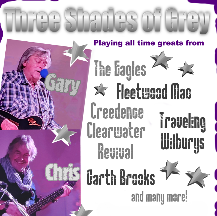 LIVE MUSIC: 3 Shades of Grey @ 8-10pm