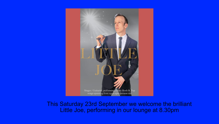 Little Joe singing in our lounge