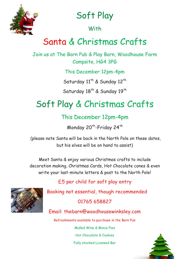 Soft play with Santa & Christmas Craft