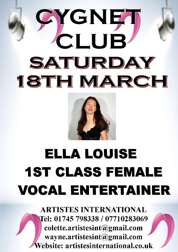 ELLA LOUISE LIVE @ THE CYGNET CLUB