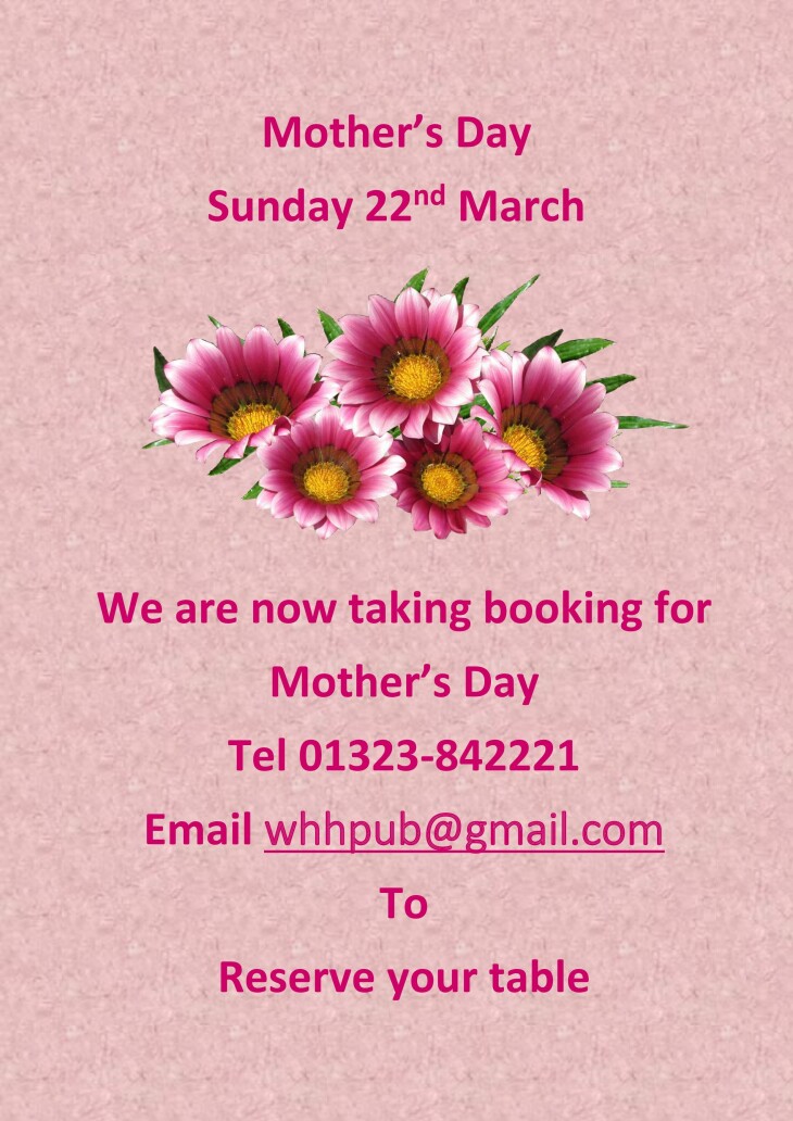 Mothers Day Sunday March 22nd