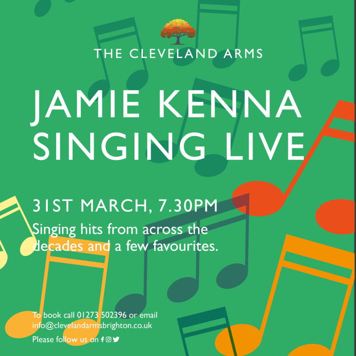 Live music with Jamie Kenna!!