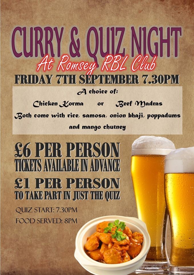 Curry & Quiz Night 