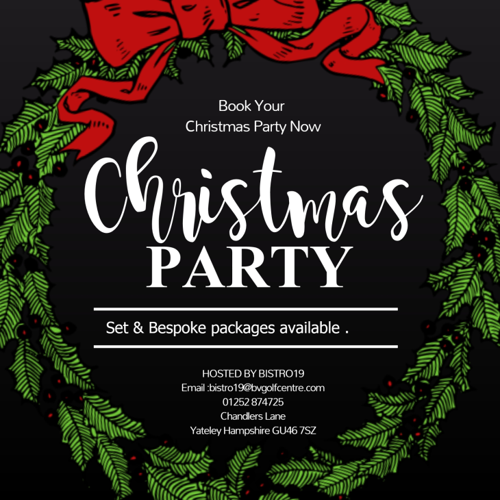 BOOK YOUR CHRISTMAS PARTY