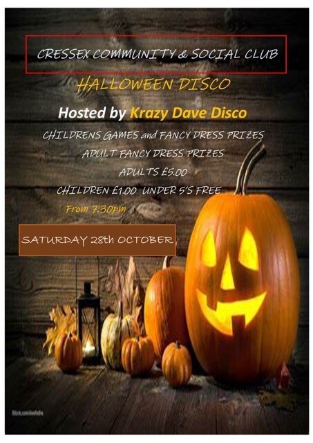 Halloween Disco - Saturday 28/10/2023