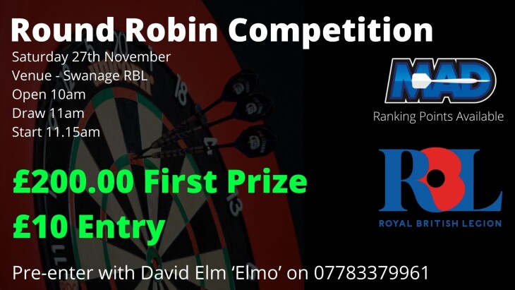 Swanage Round Robin Darts Competition