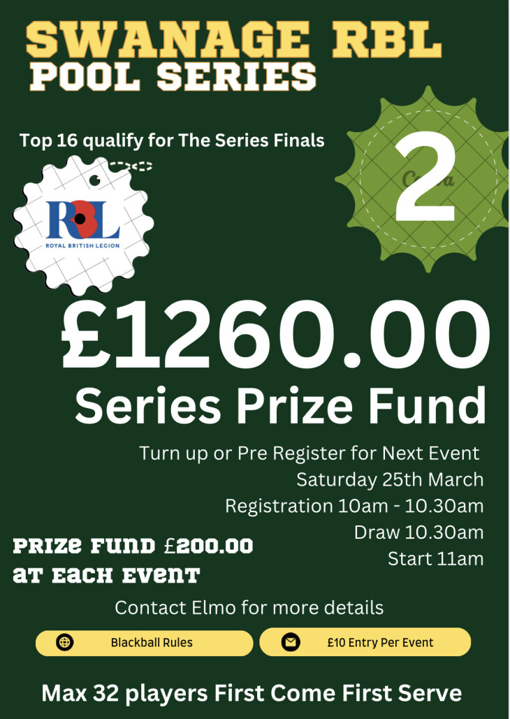 Swanage RBL Pool Series Event 3