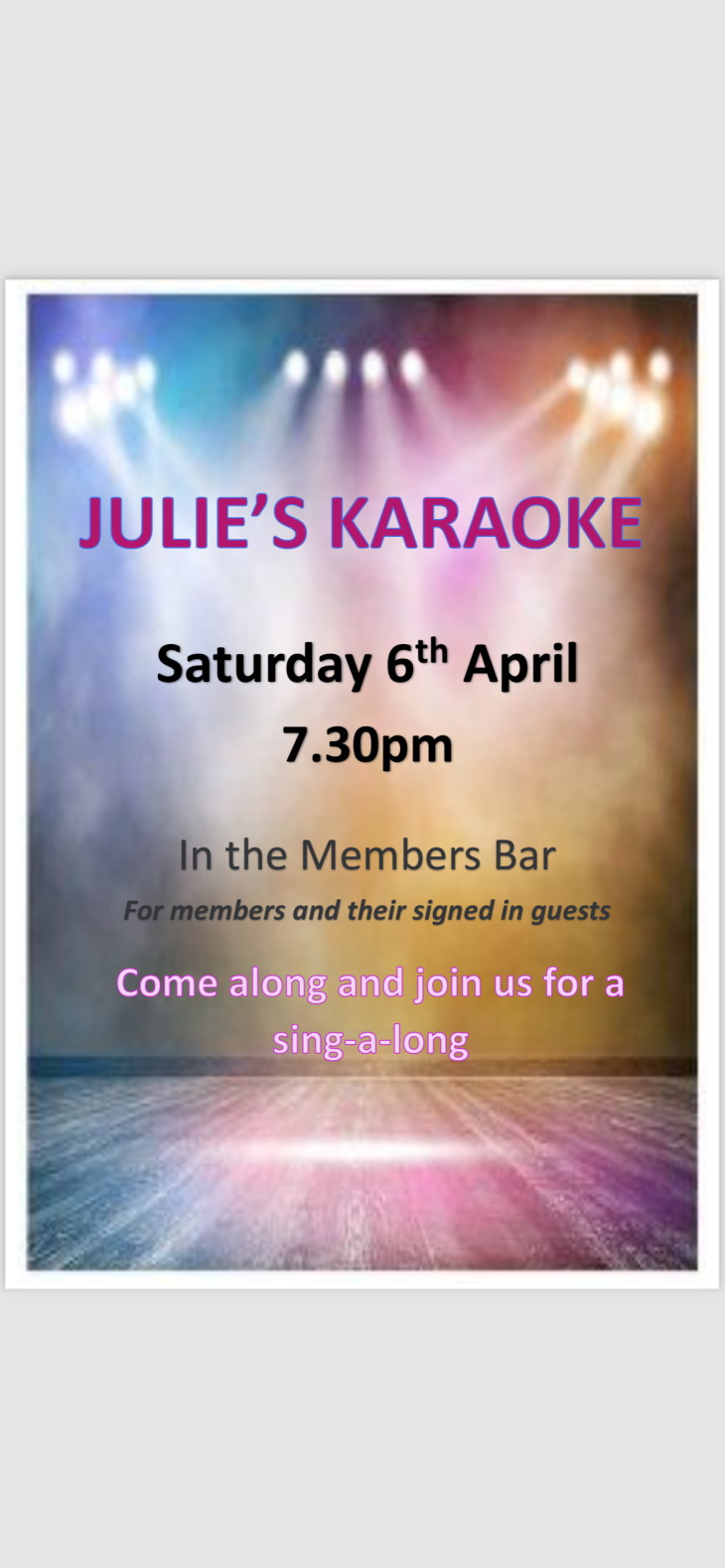 Julie’s Karaoke