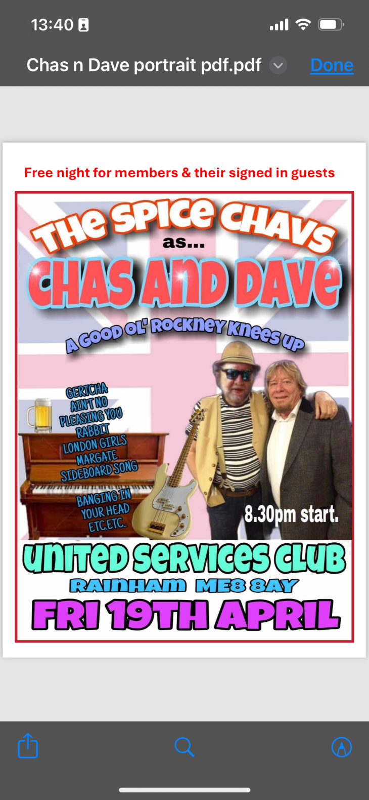 Chas and Dave tribute