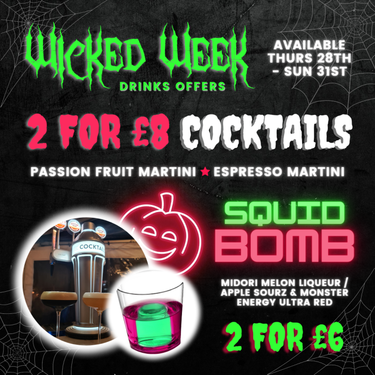 Wicked Week Drinks Offers