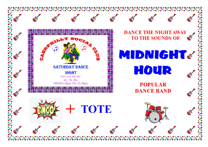 SATURDAY DANCE NIGHT + BINGO & TOTE