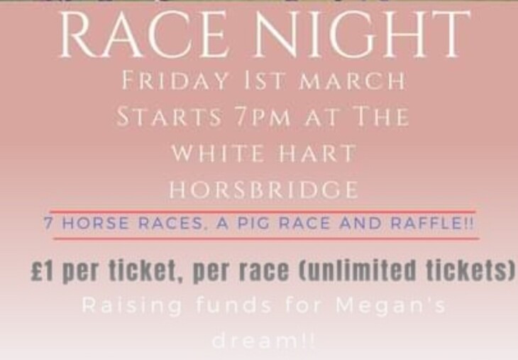 Race Night Friday 1st March 7pm