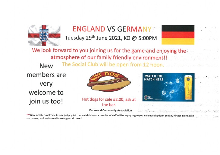 England v Germany - Live in the Bar