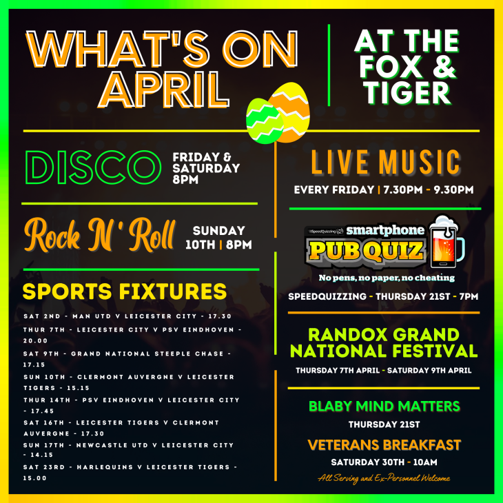 What's on April