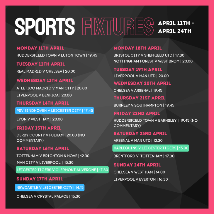 Sports Fixtures