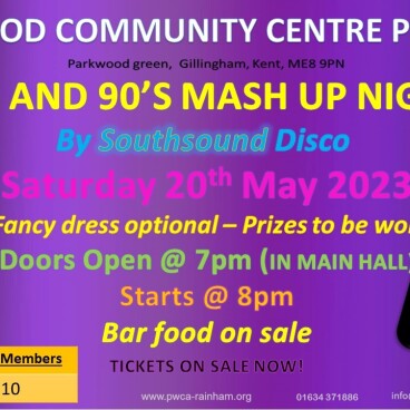 80's & 90's Mash Up Night (Main Hall)