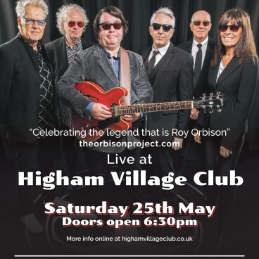 Roy Orbison Project Saturday 25th May