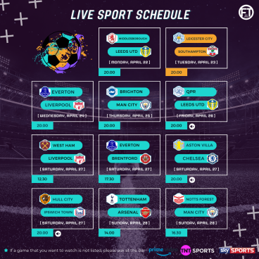 Live Sport at the F&T