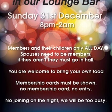 New Year's Eve in Member's Lounge