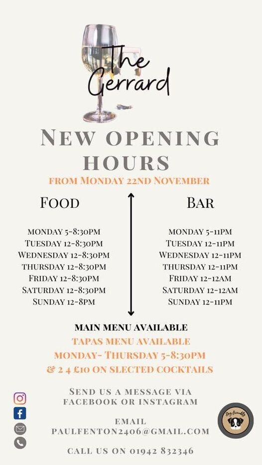 New opening times